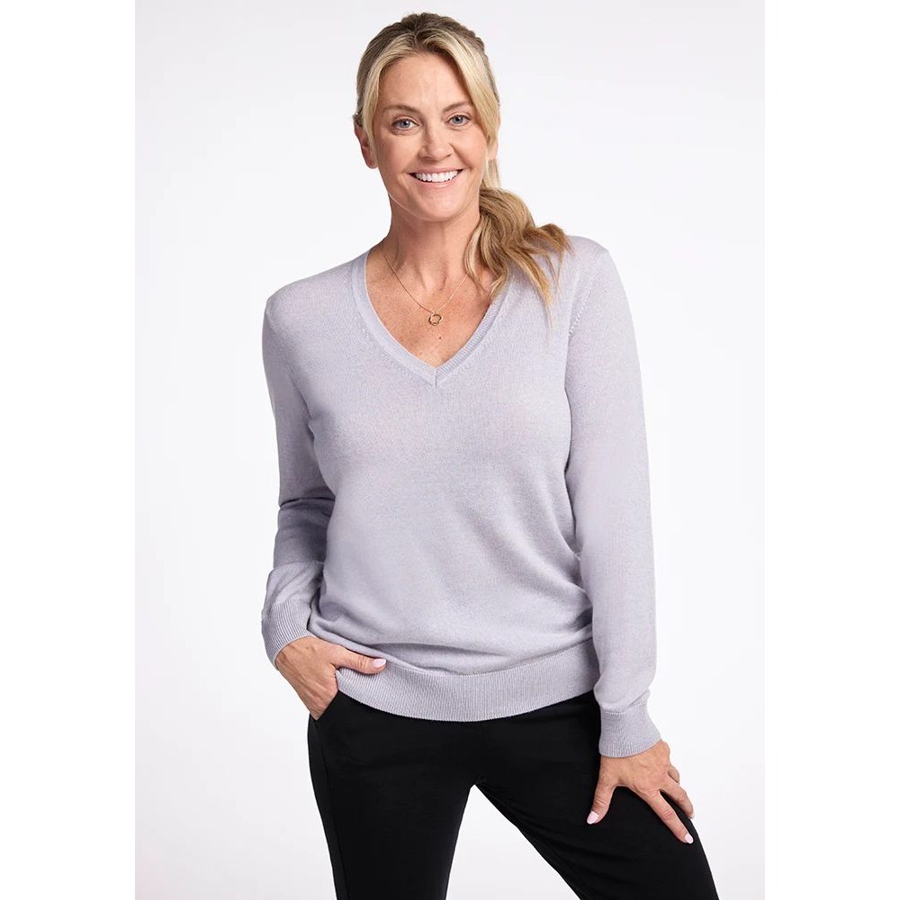 Woolx Francesca Merino Wool V-Neck Sweater Oversized Size Small Gorpcore Outdoor